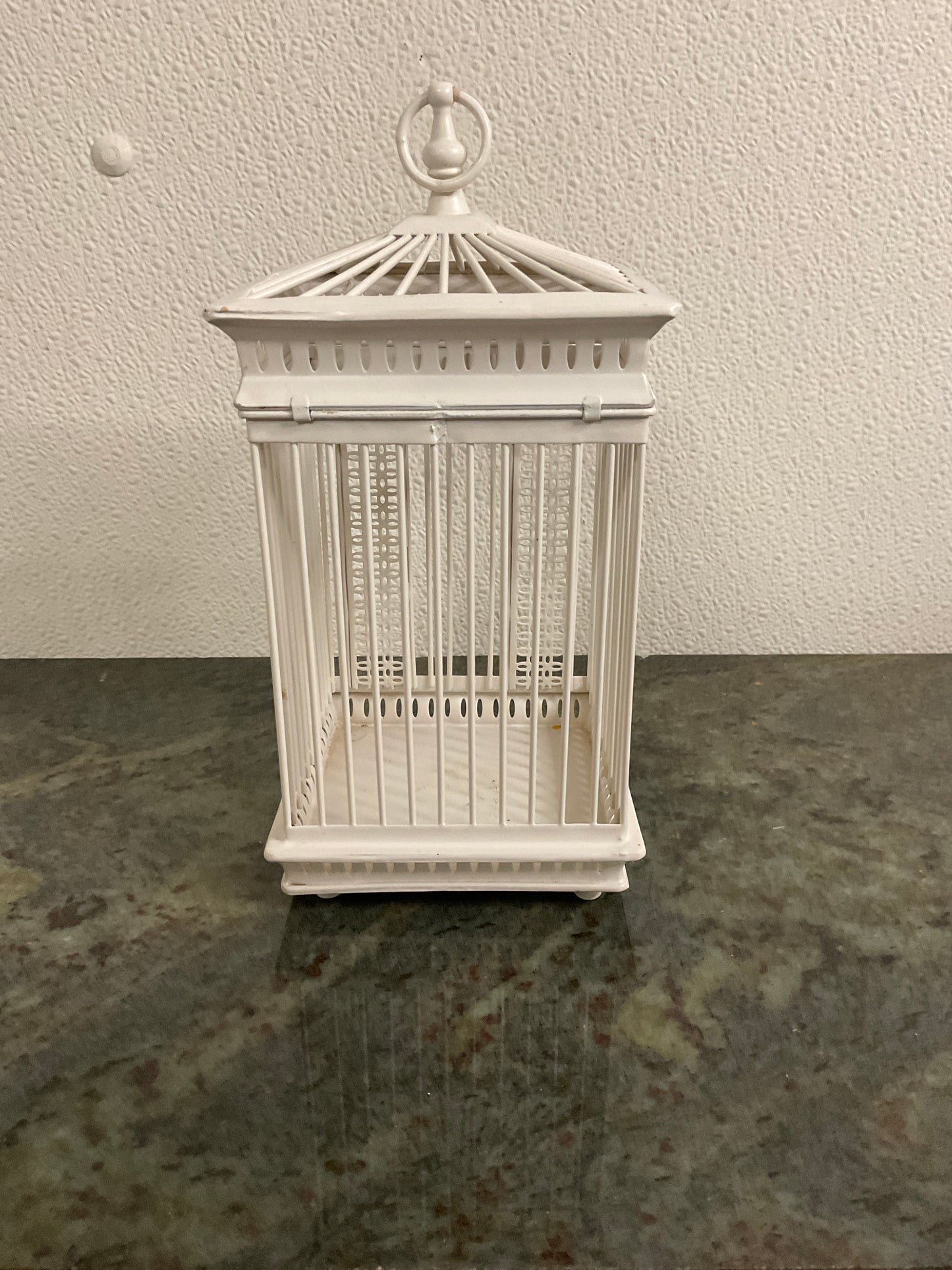Ivory Decorative Bird Cage 9”