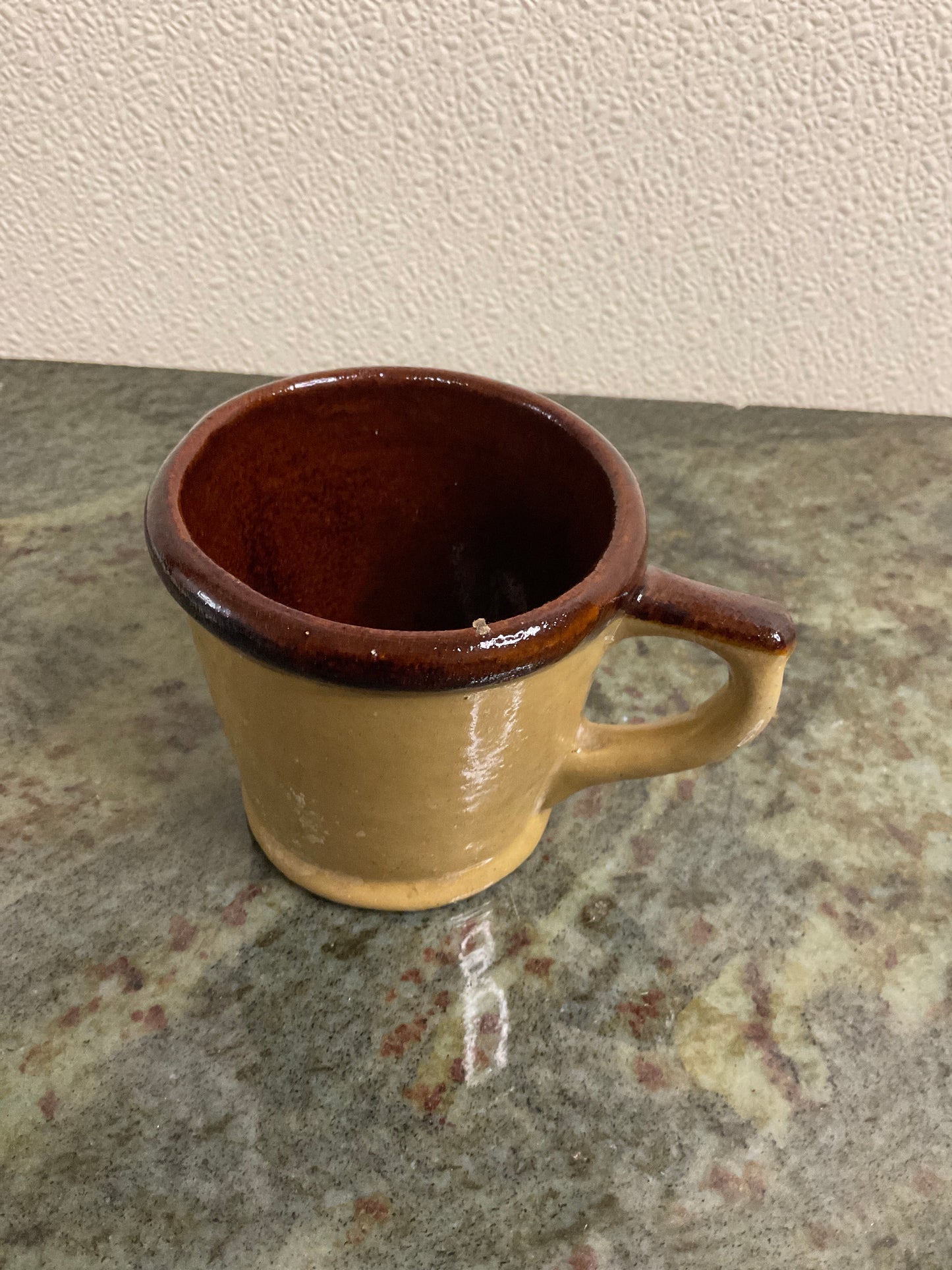 Vintage Two Toned Stoneware Coffee Mug