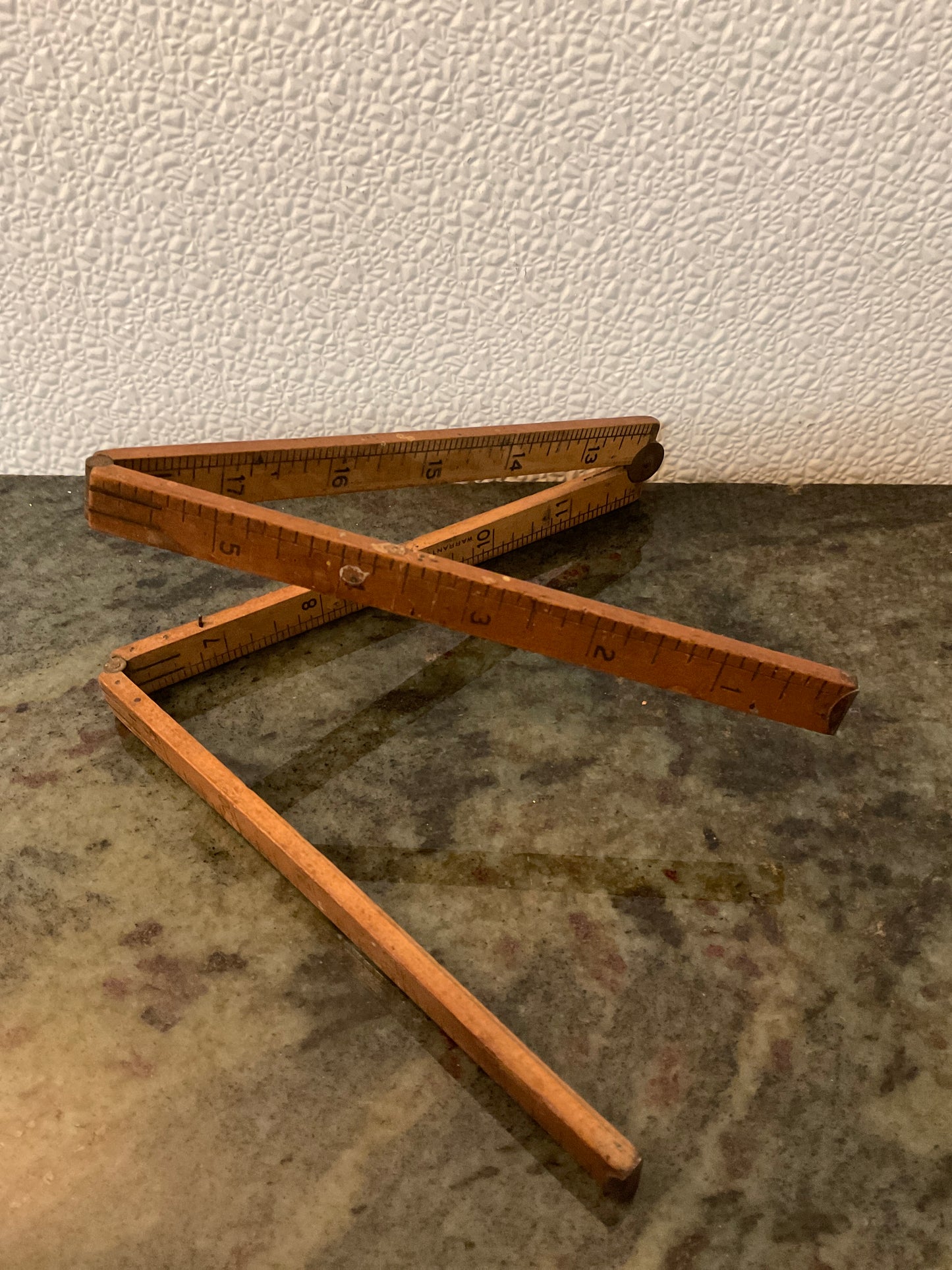 1900’s Stanley Boxwood 24” Folding Ruler