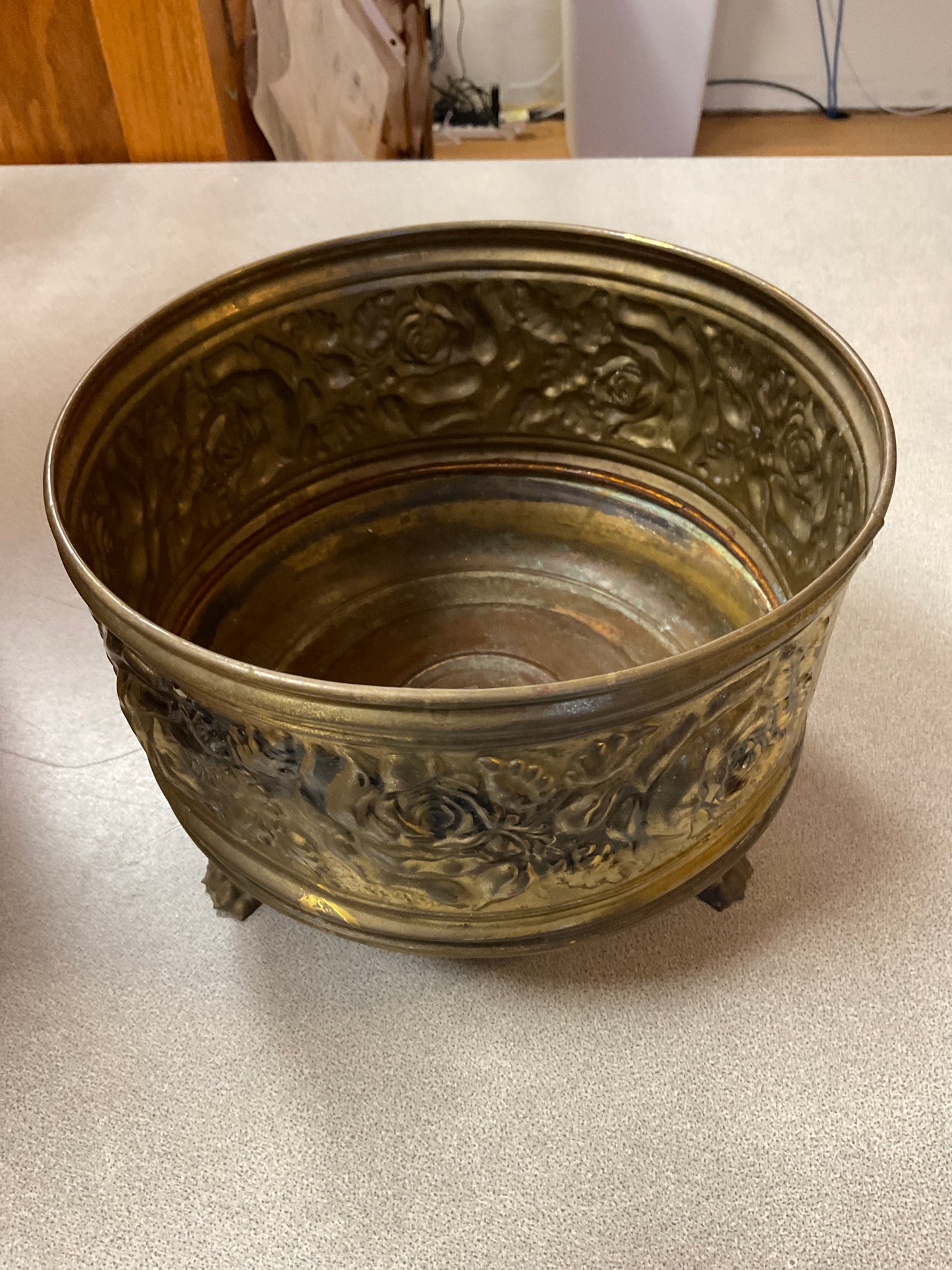 Vintage Metal Planter