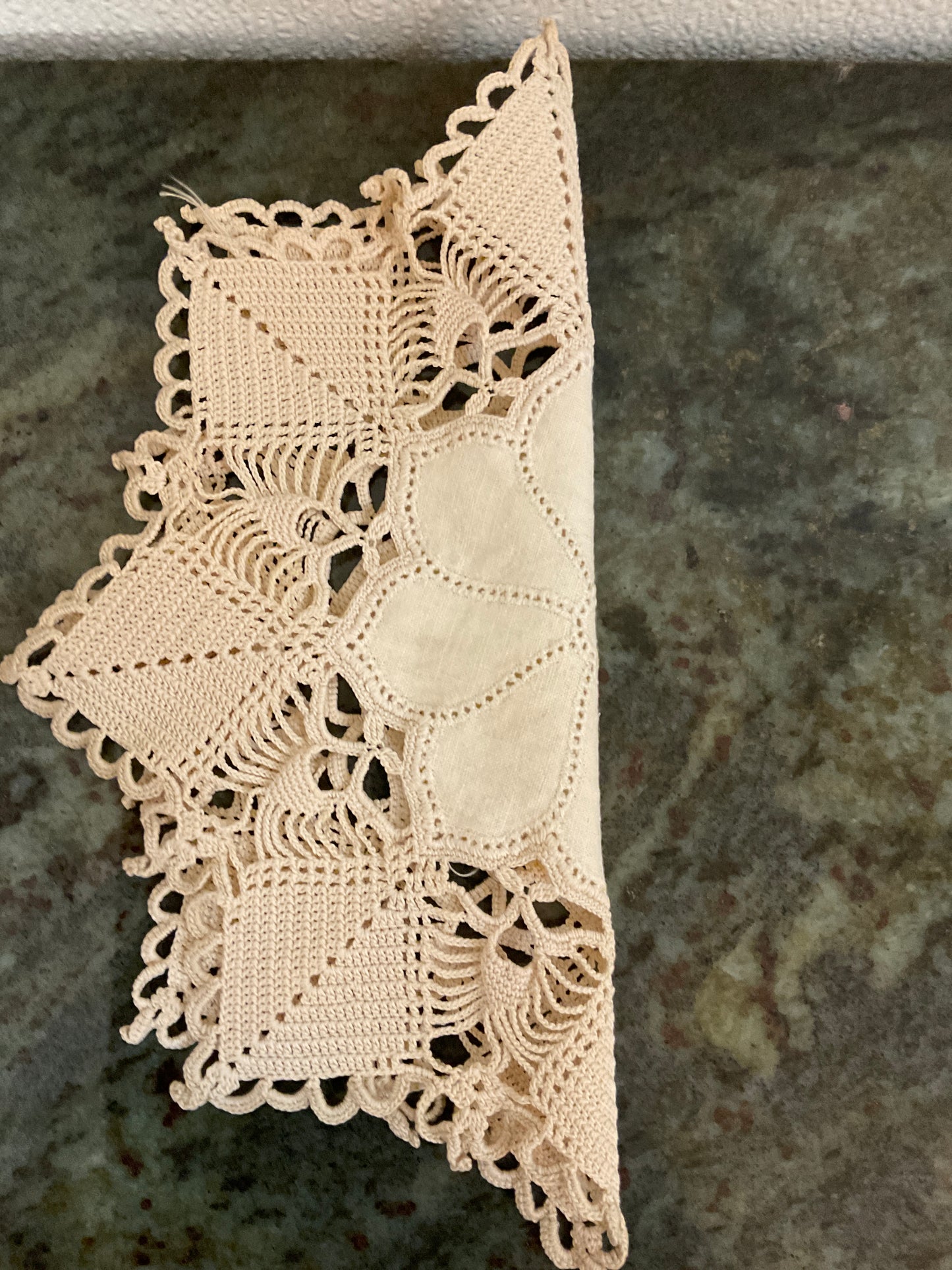 Handmade Crocheted Linen Doily