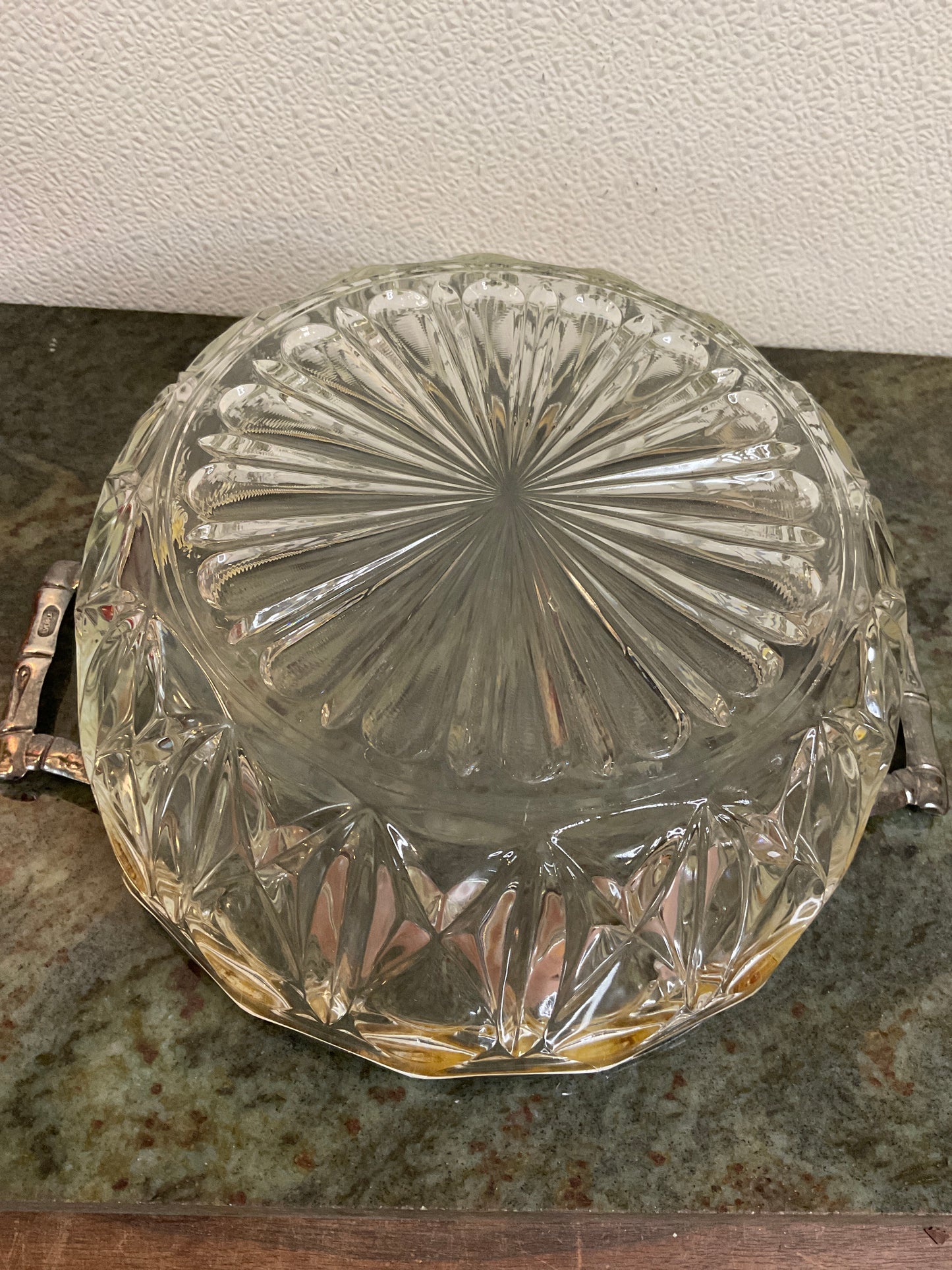 Vintage  Mid Century Cut Glass Crystal
