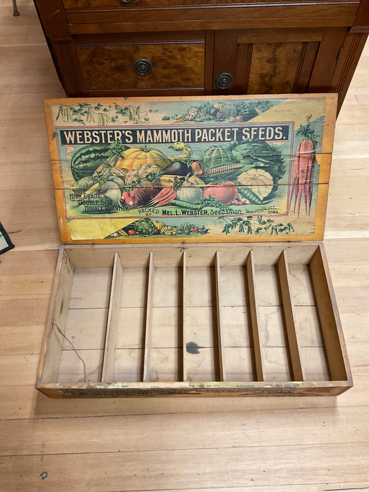 Webster Mammoth Packet Seeds Box