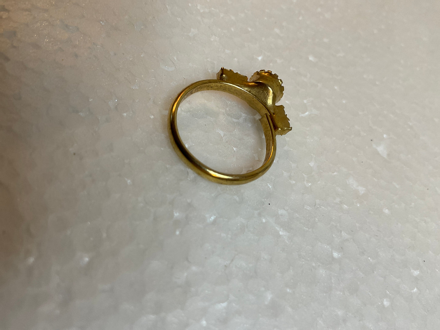 Gold Tone Gold Gemstone/Cubic Zirconia Ring