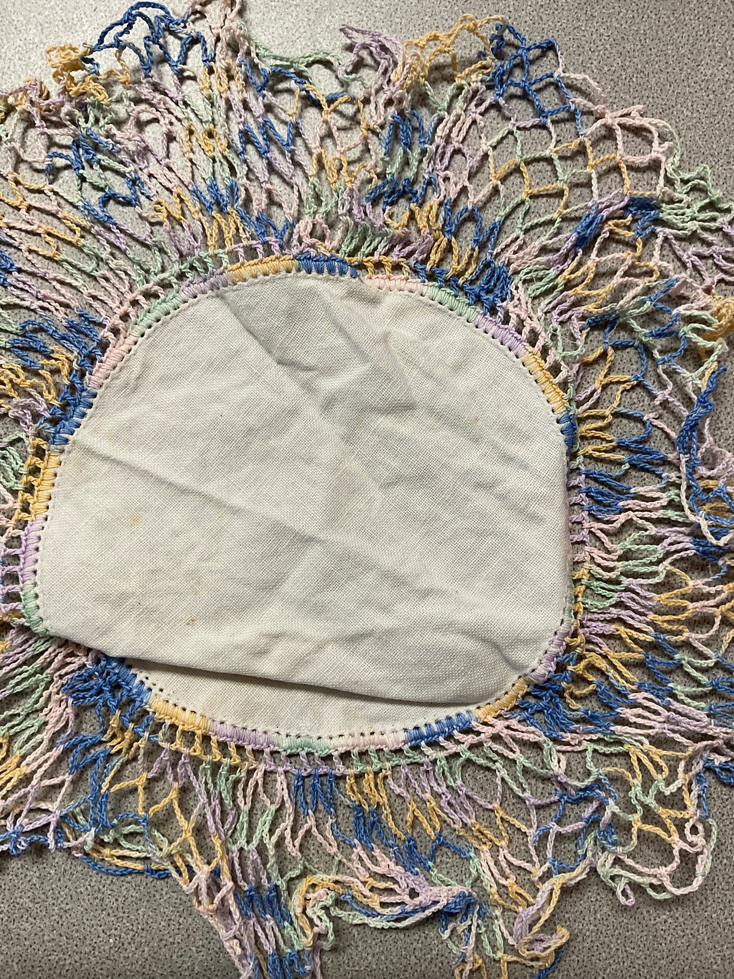 Vintage Variegated Crochet Doily