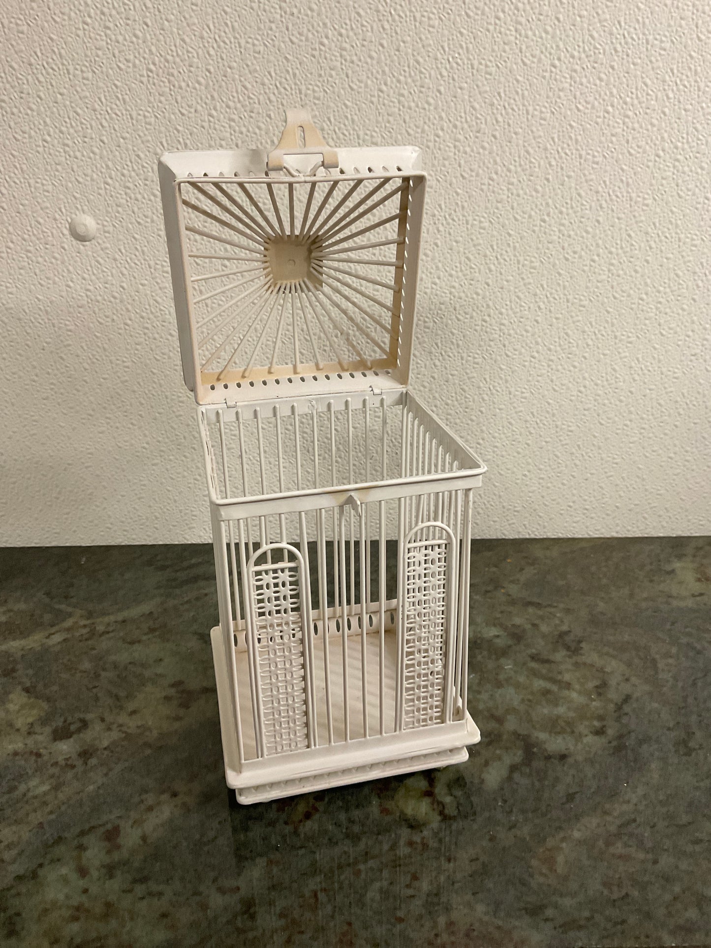 Ivory Decorative Bird Cage 9”