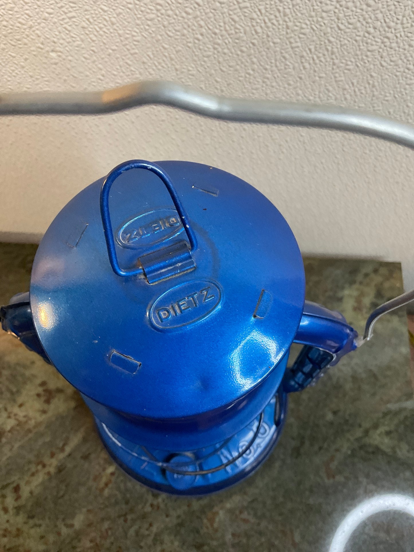Vintage Blue Dietz Oil Lantern
