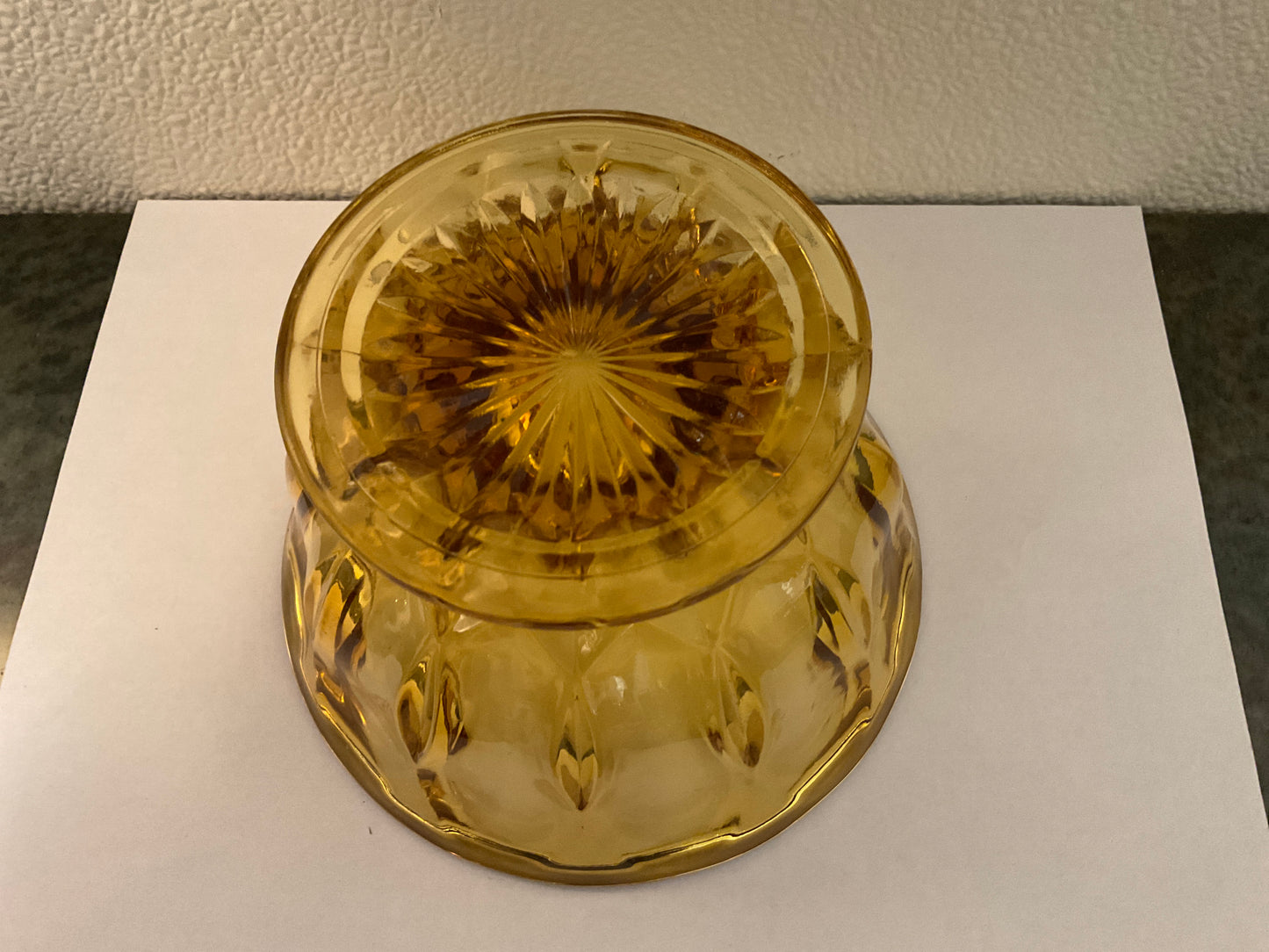 1970’s Anchor Hocking Amber Fairfield Candy Dish