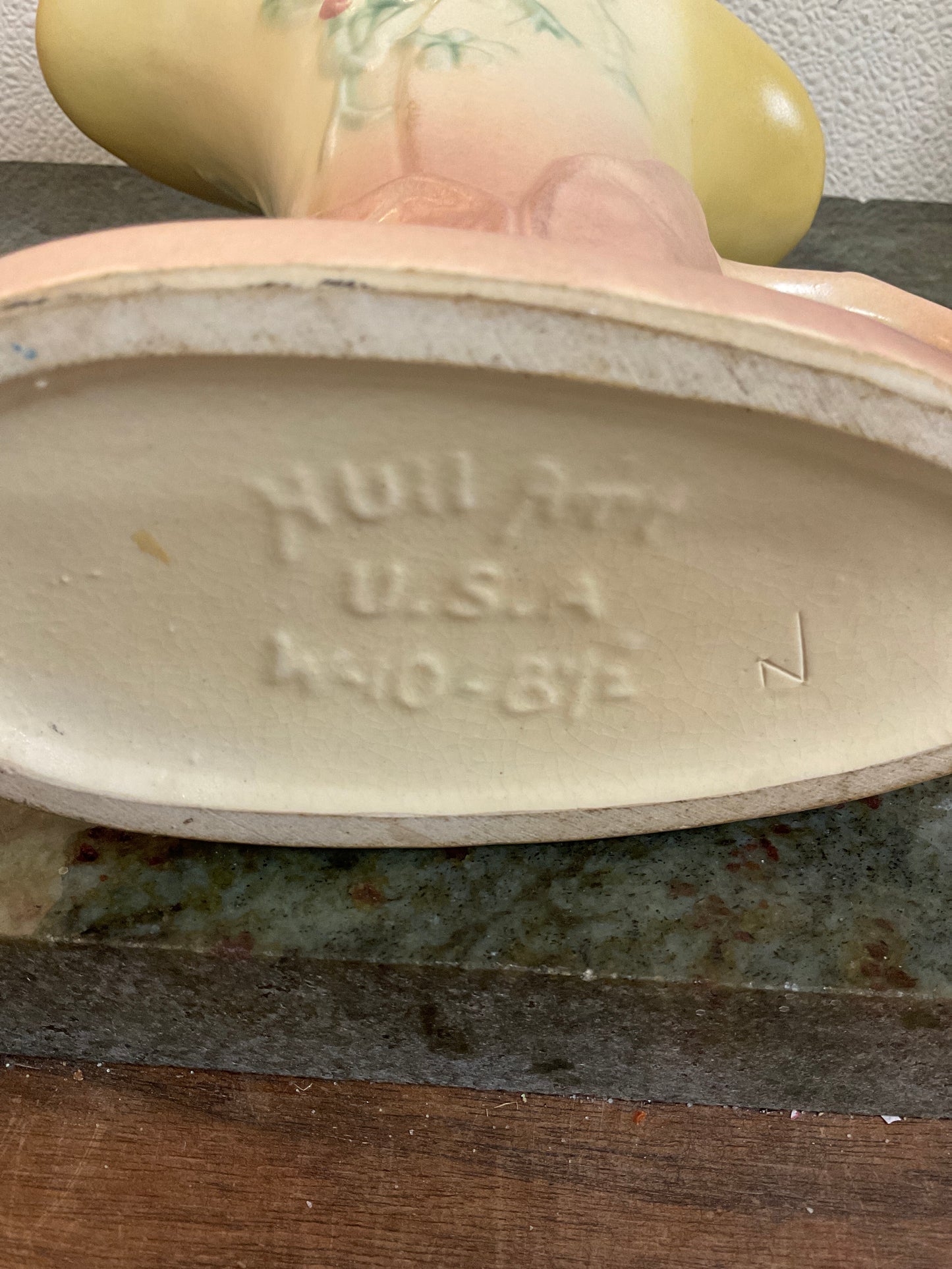 1940’s Hull Art Pottery Cornucopia Vase