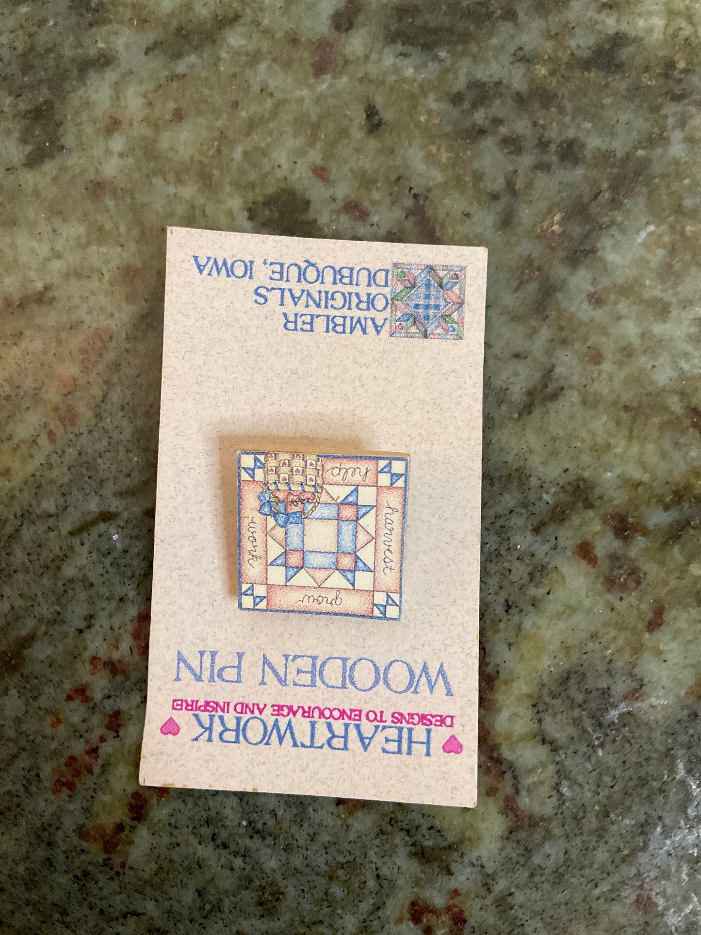 Heartwork Wooden Pin