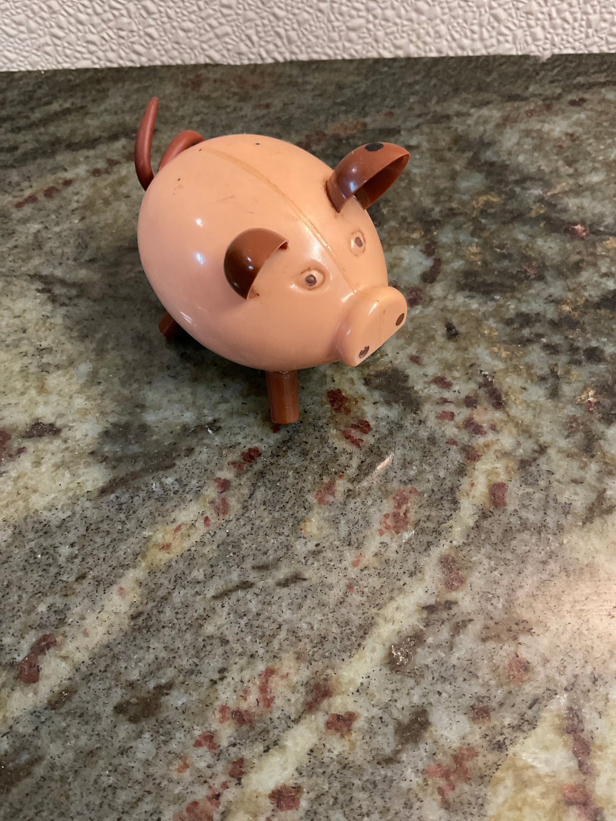 Vintage Wind Up Plastic Pig