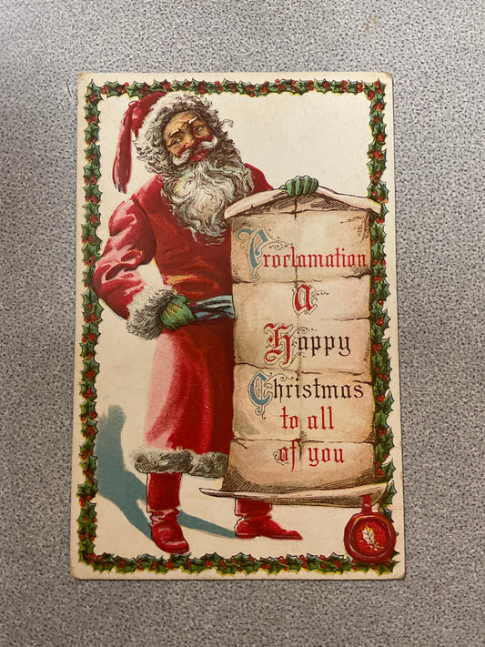 Postcard Merry Christmas Themed