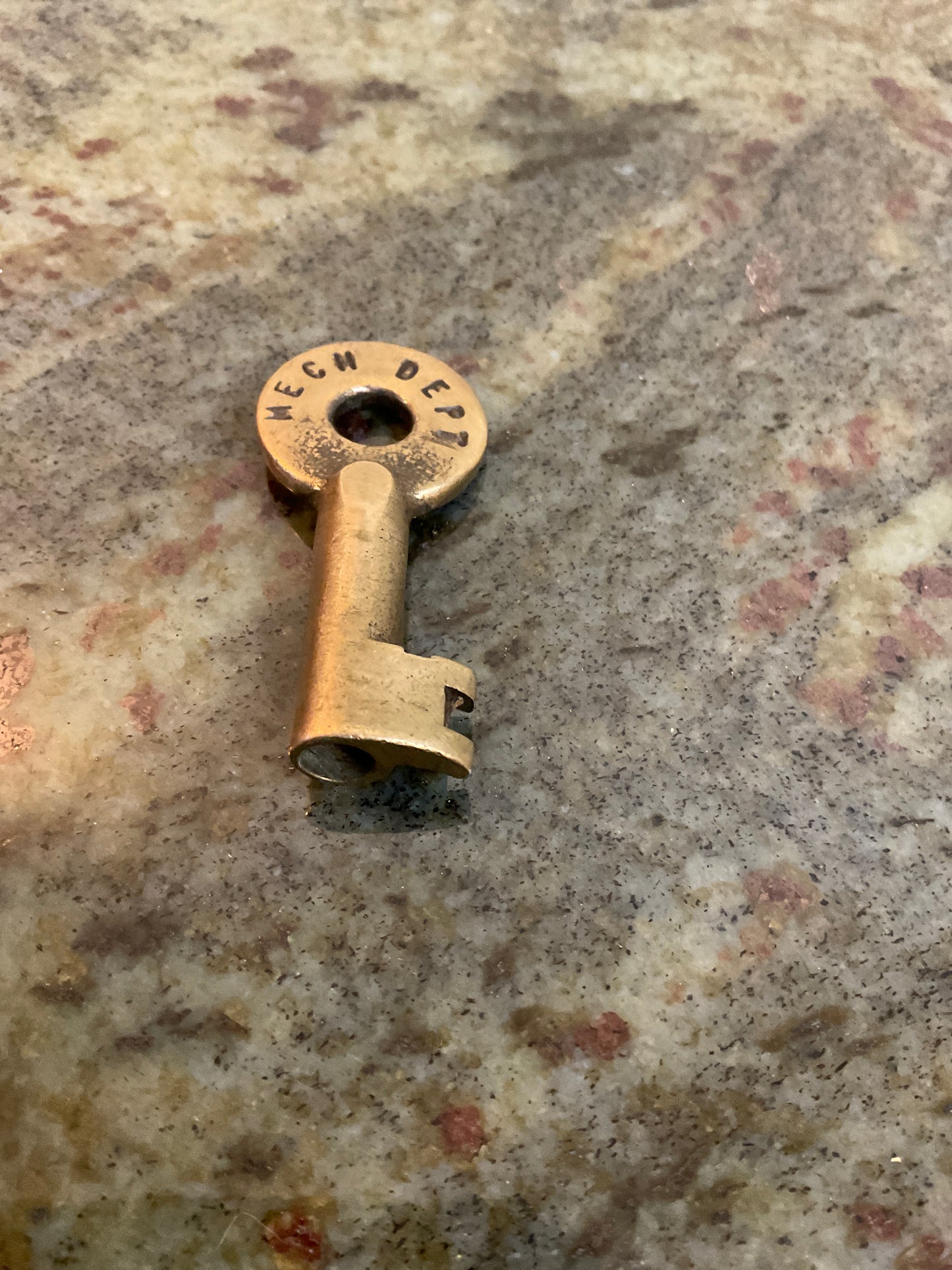 Vintage Hollow Barrel Key