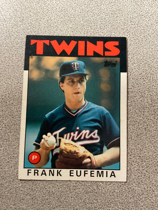 Baseball Card Frank Eufemia