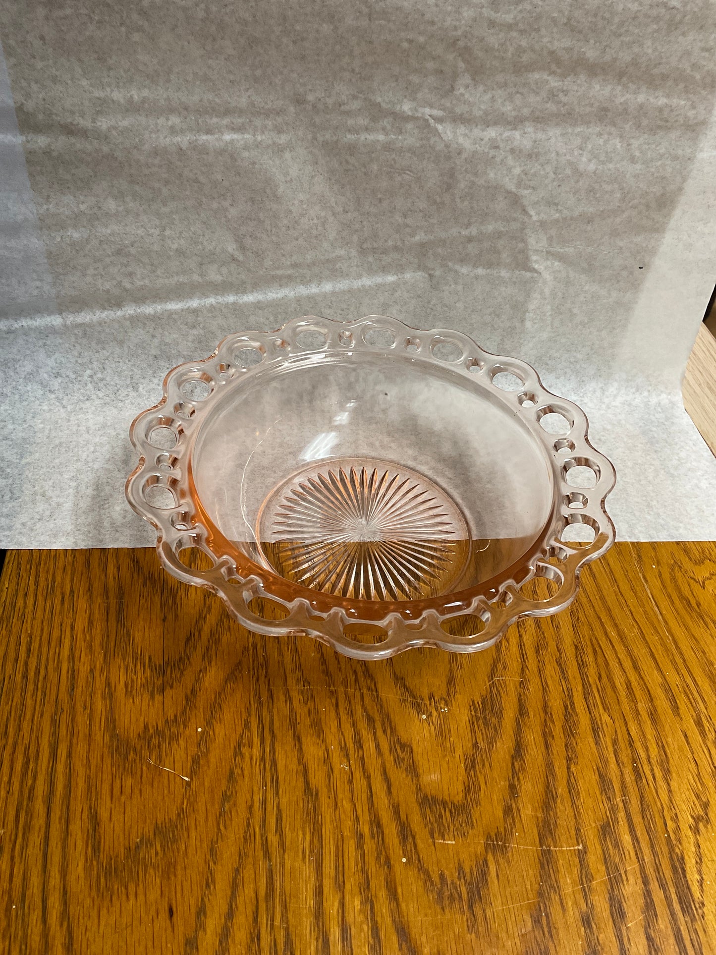 Anchor Hocking Pink Depression Glass Bowl