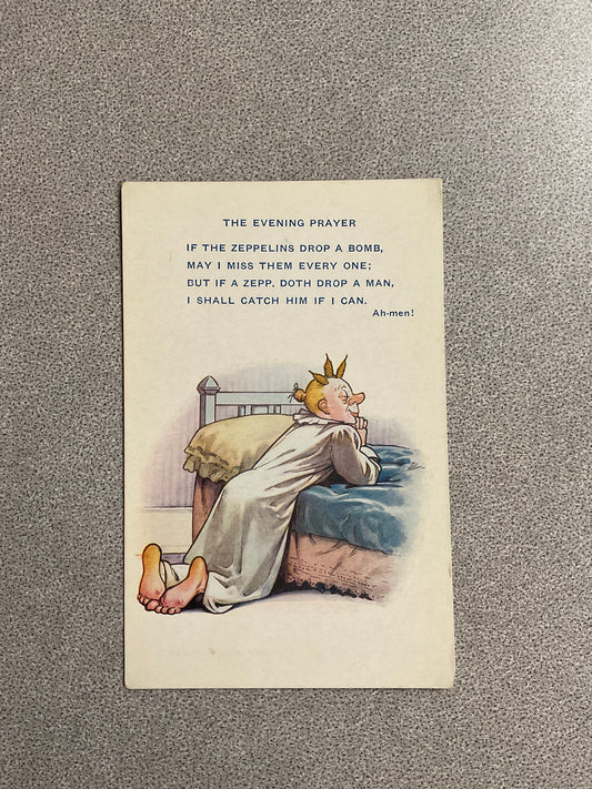 Vintage Post Card “The Evening Prayer…”