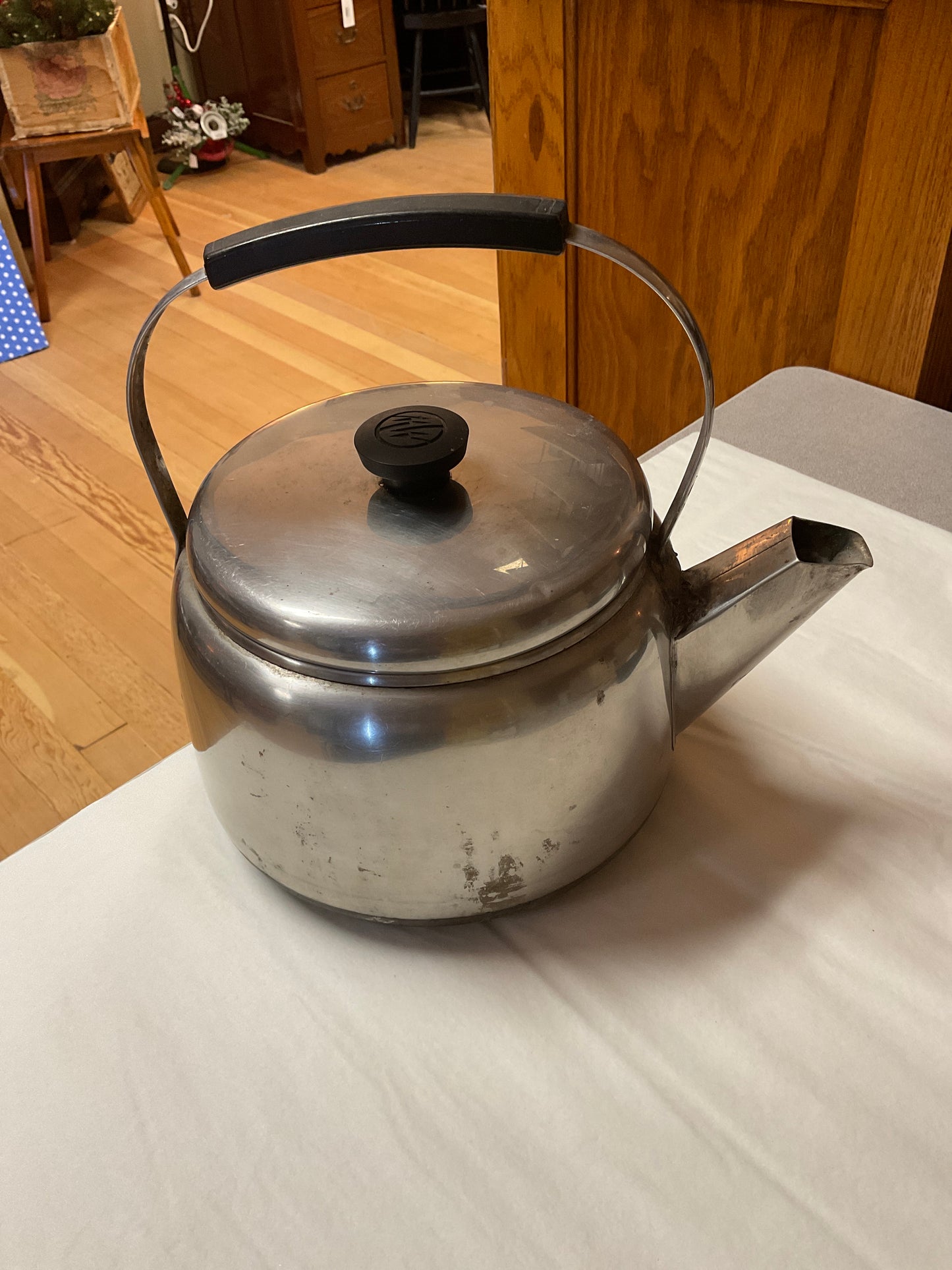 Vintage Stainless Steel Kettle