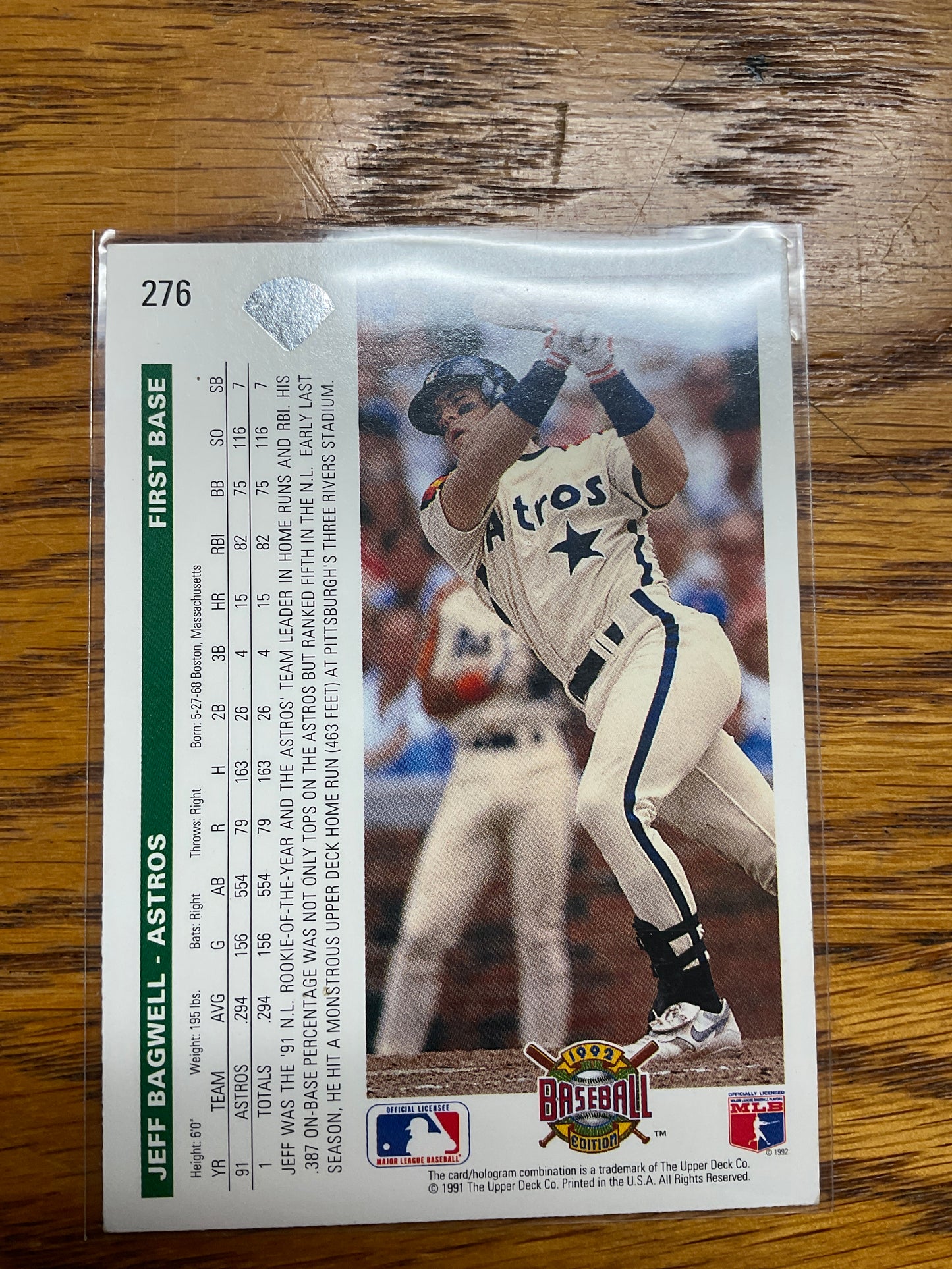 Baseball Card Jeff Bagwell