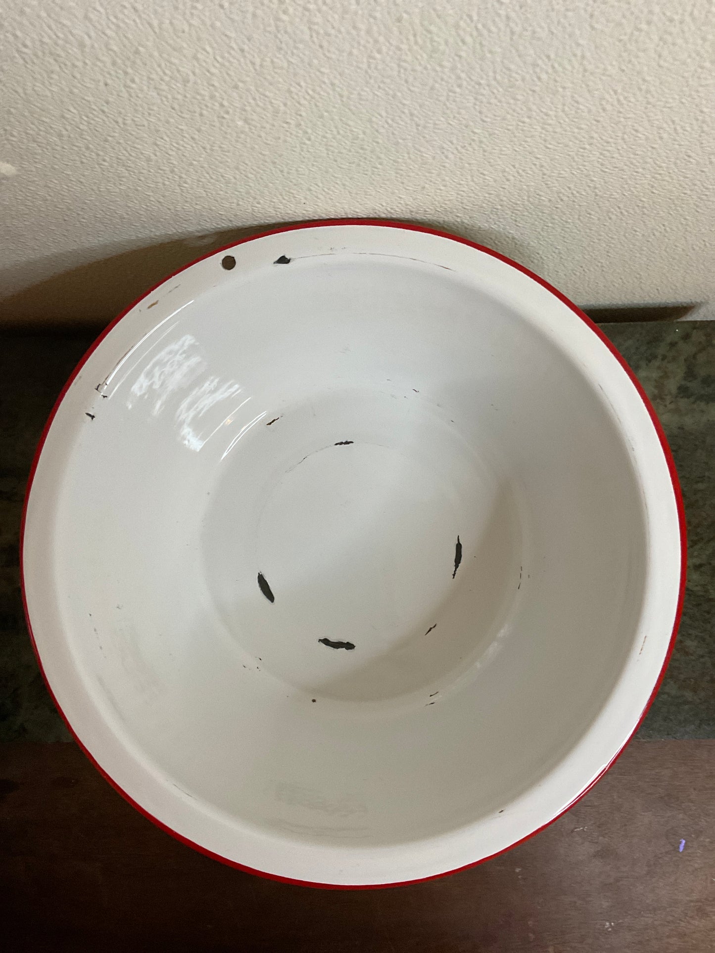 Vintage Enamelware Bain Flat Bottom