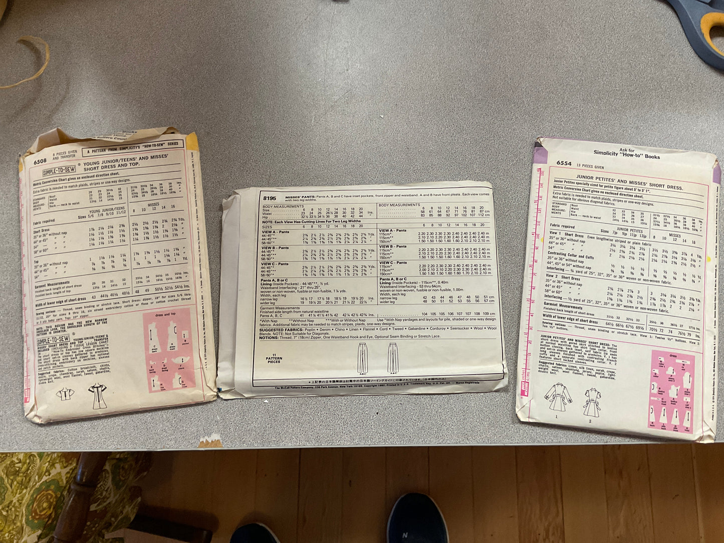 Bundle of 3 Sewing Patterns
