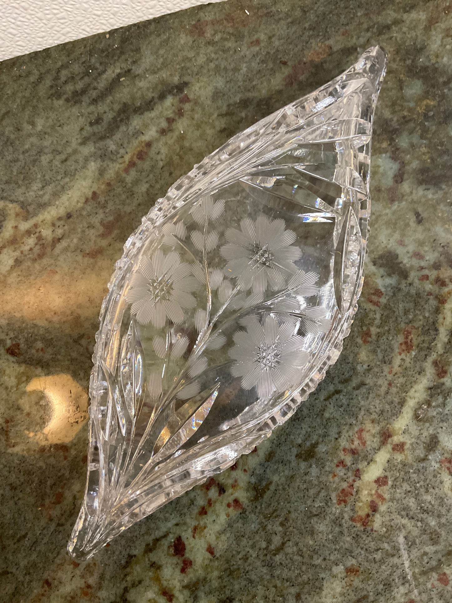 Vintage Crystal Canoe