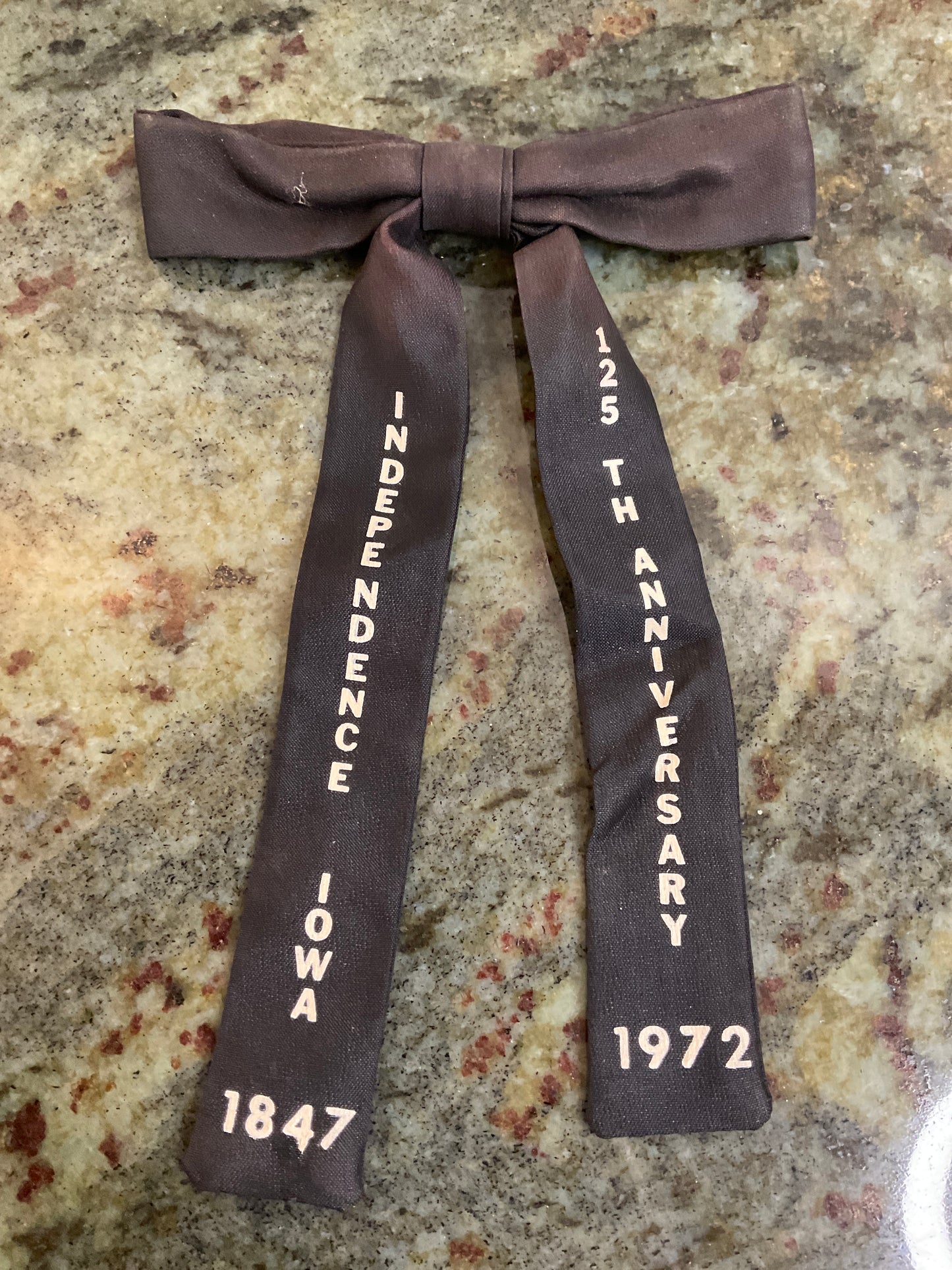 Independence IA Centennial Clip Tie 1972