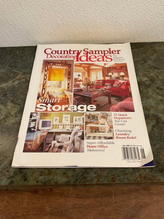Country Sampler Decorating Ideas June ￼1999