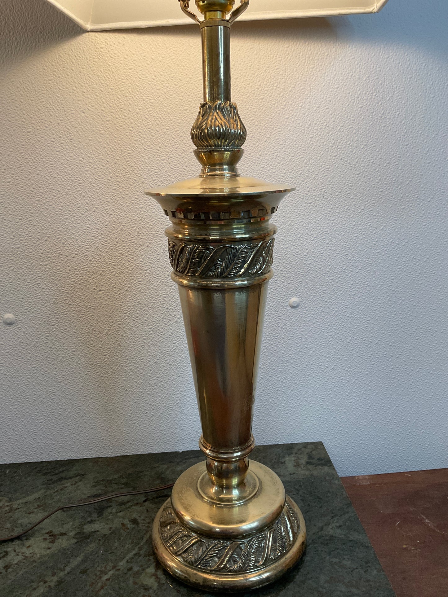 Vintage Tall Brass Lamp