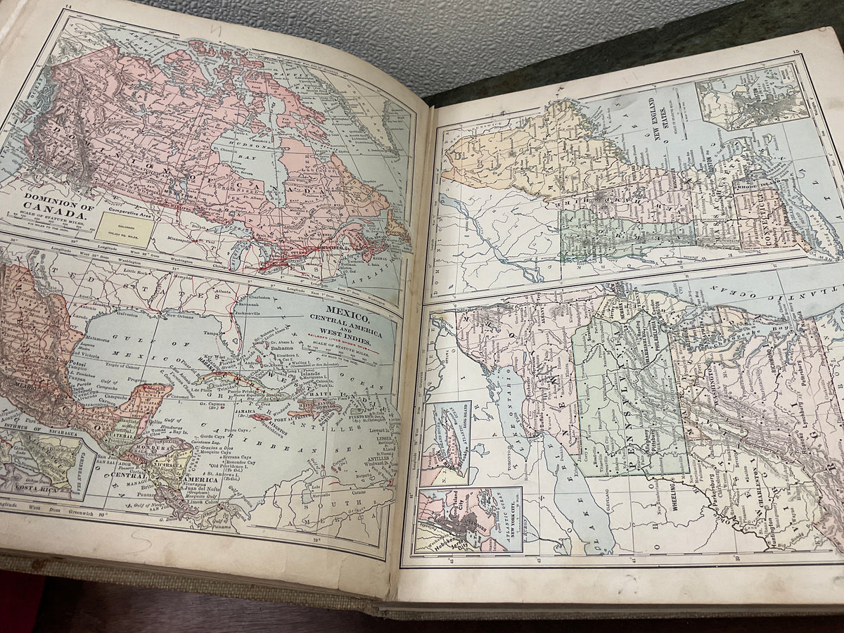 Antique 1896 The Werner Grammar School Geography