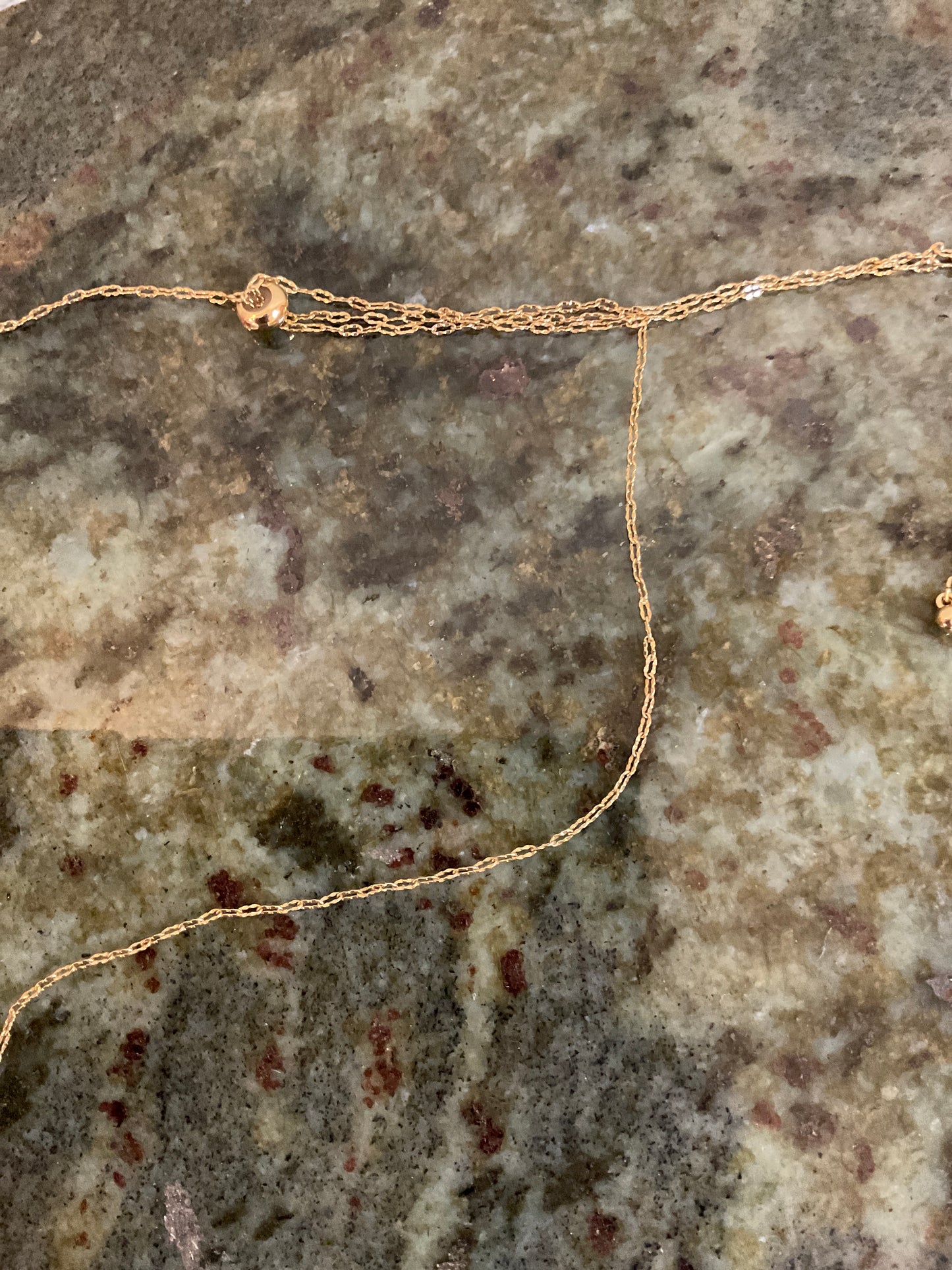 Gold Chain Necklace with Heart