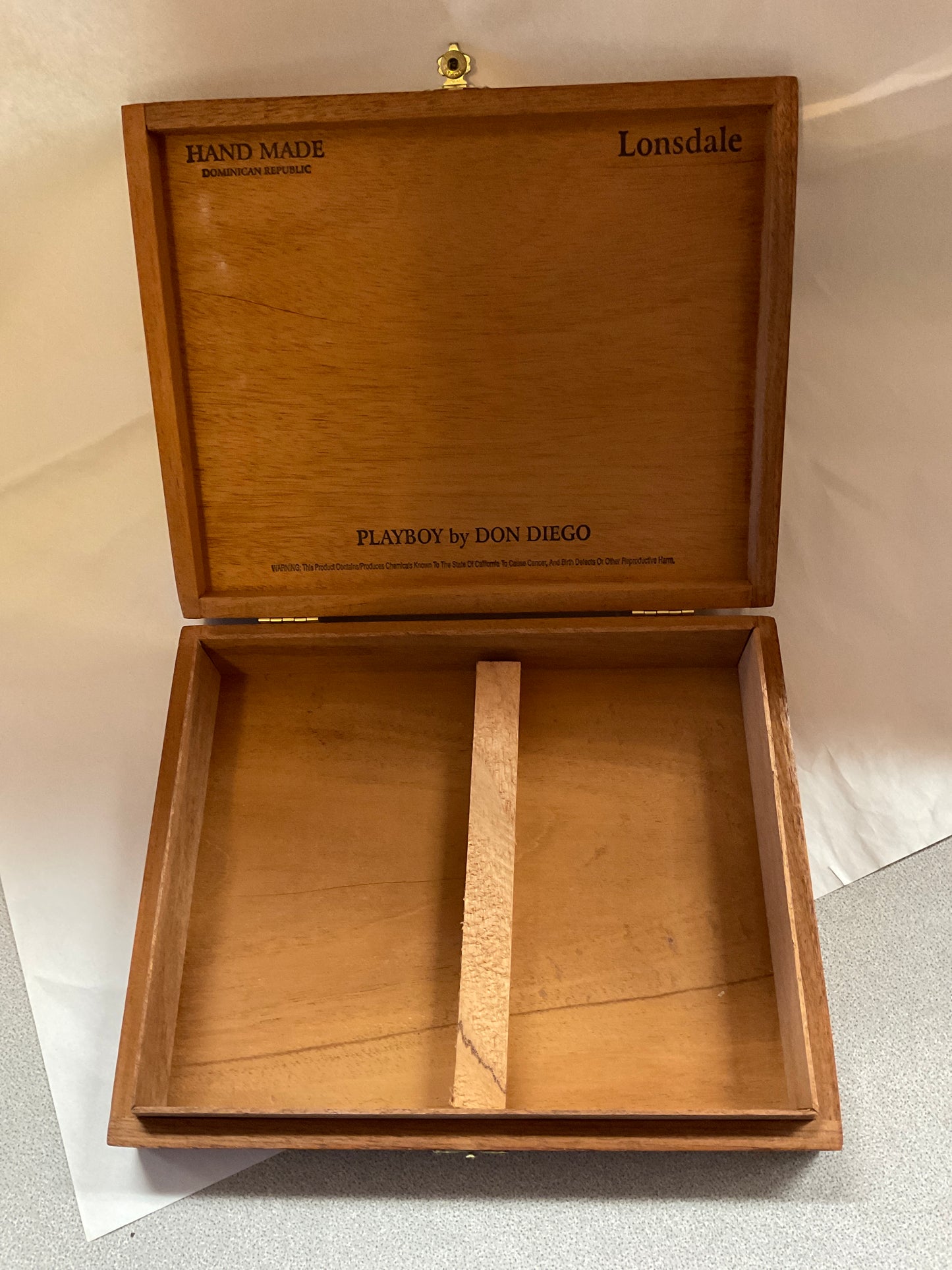 Vintage Playboy Hugh Hefner Signature Cigar Box