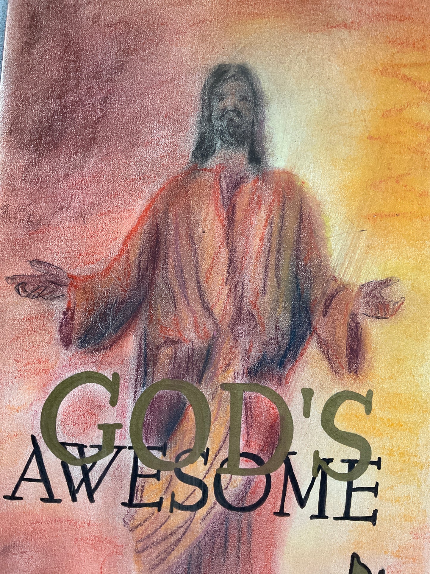 Hand Painted Advertisement Painting