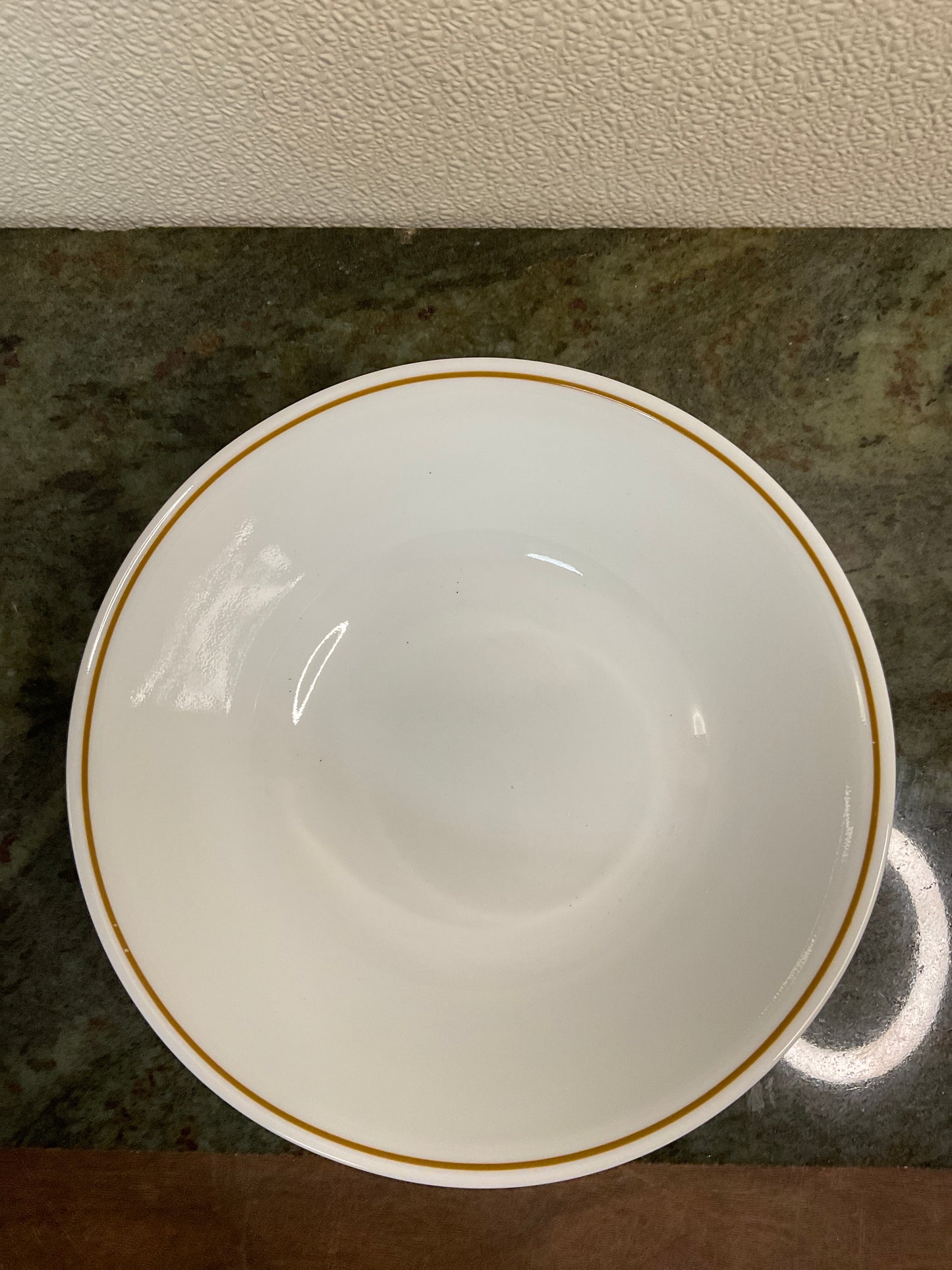 Corelle by Corning Serving Bowl with Brown line around rim