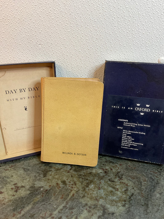 Vintage Oxford Holy Bible with Box
