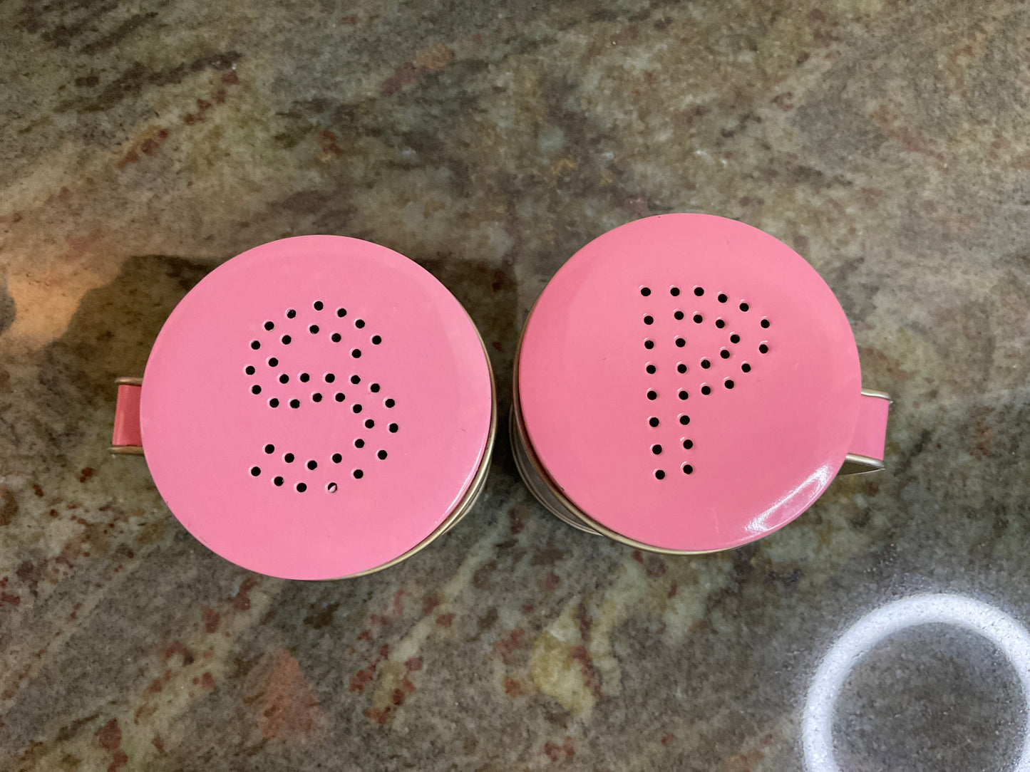 Vintage S/P Tin Shakers