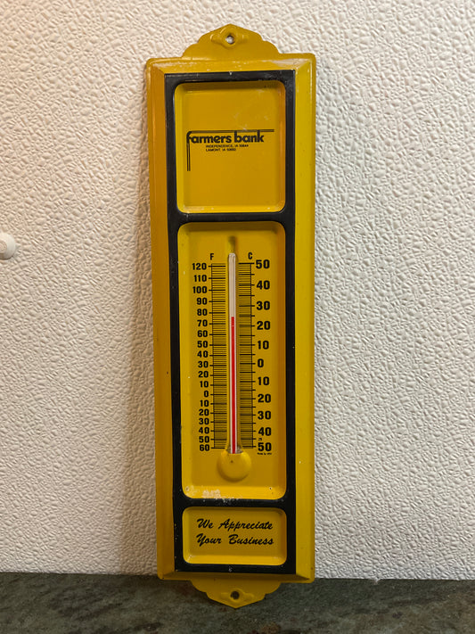Farmers Bank Thermometer