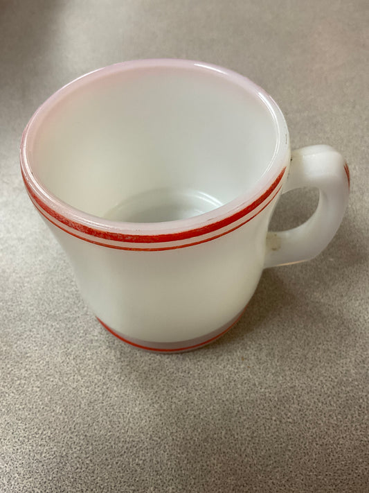 Vintage Milk Glass Shaving Mug
