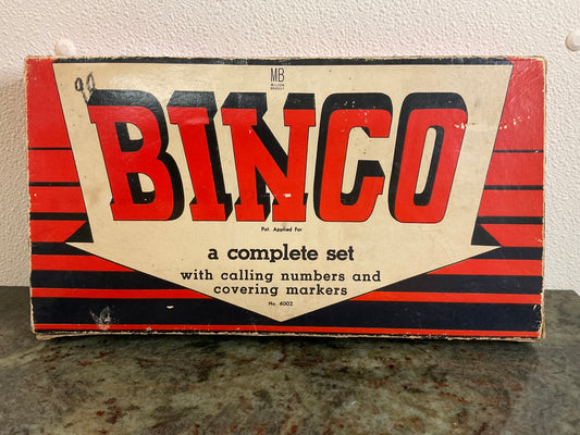 Vintage Milton Bradley Bingo Set