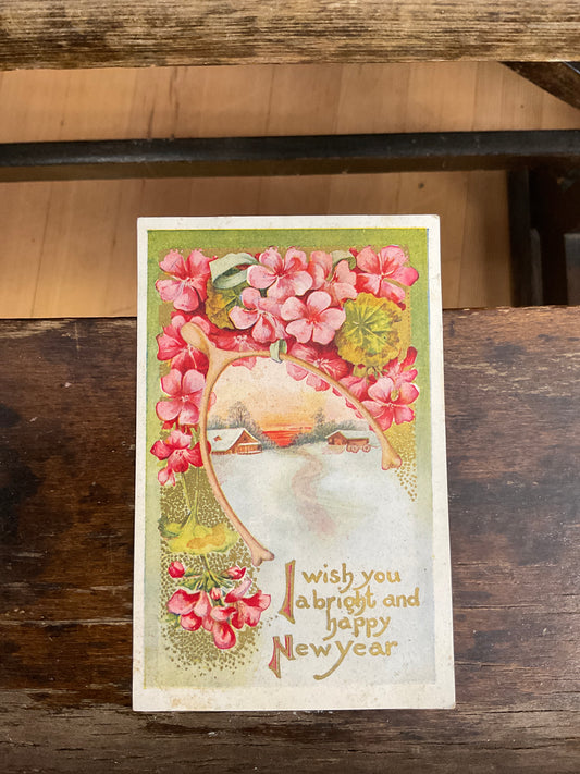 Antique Post Card-New Year