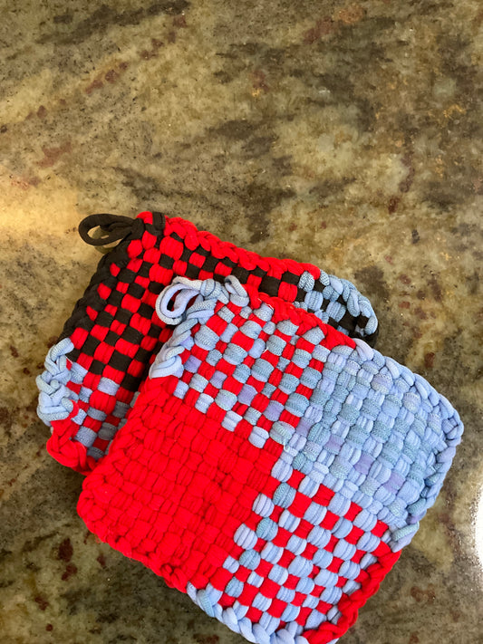 Set of 2 handmade potholders