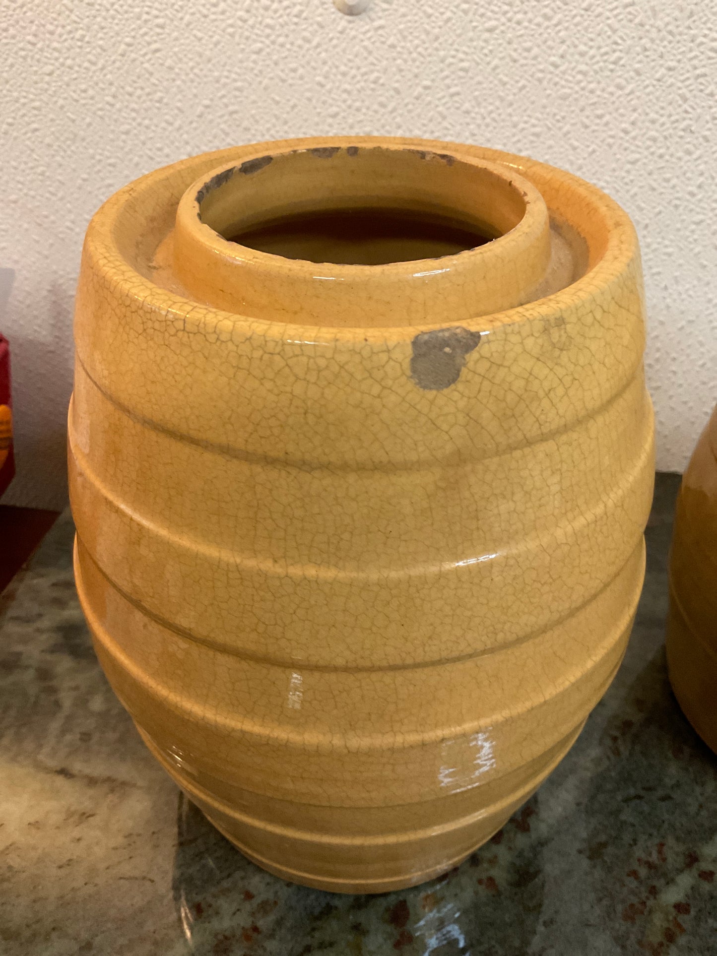 Rare 3 Piece YellowWare Canning Jars