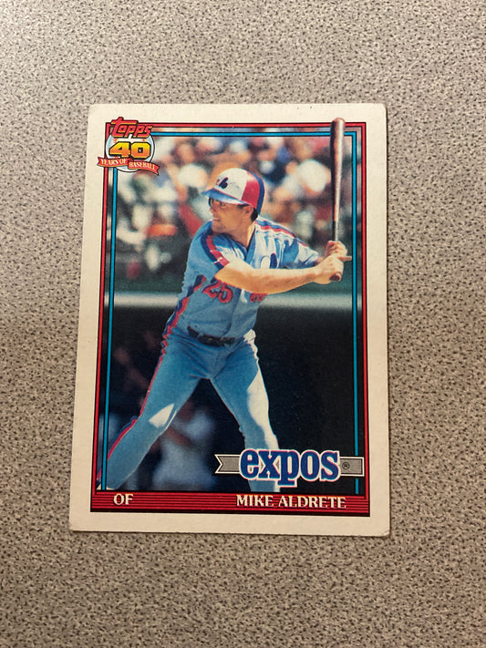 Baseball Card Mike Aldrete