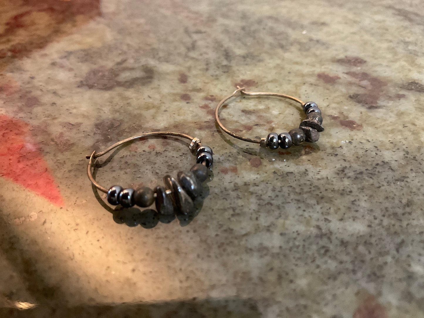 Hoop Earrings Beads