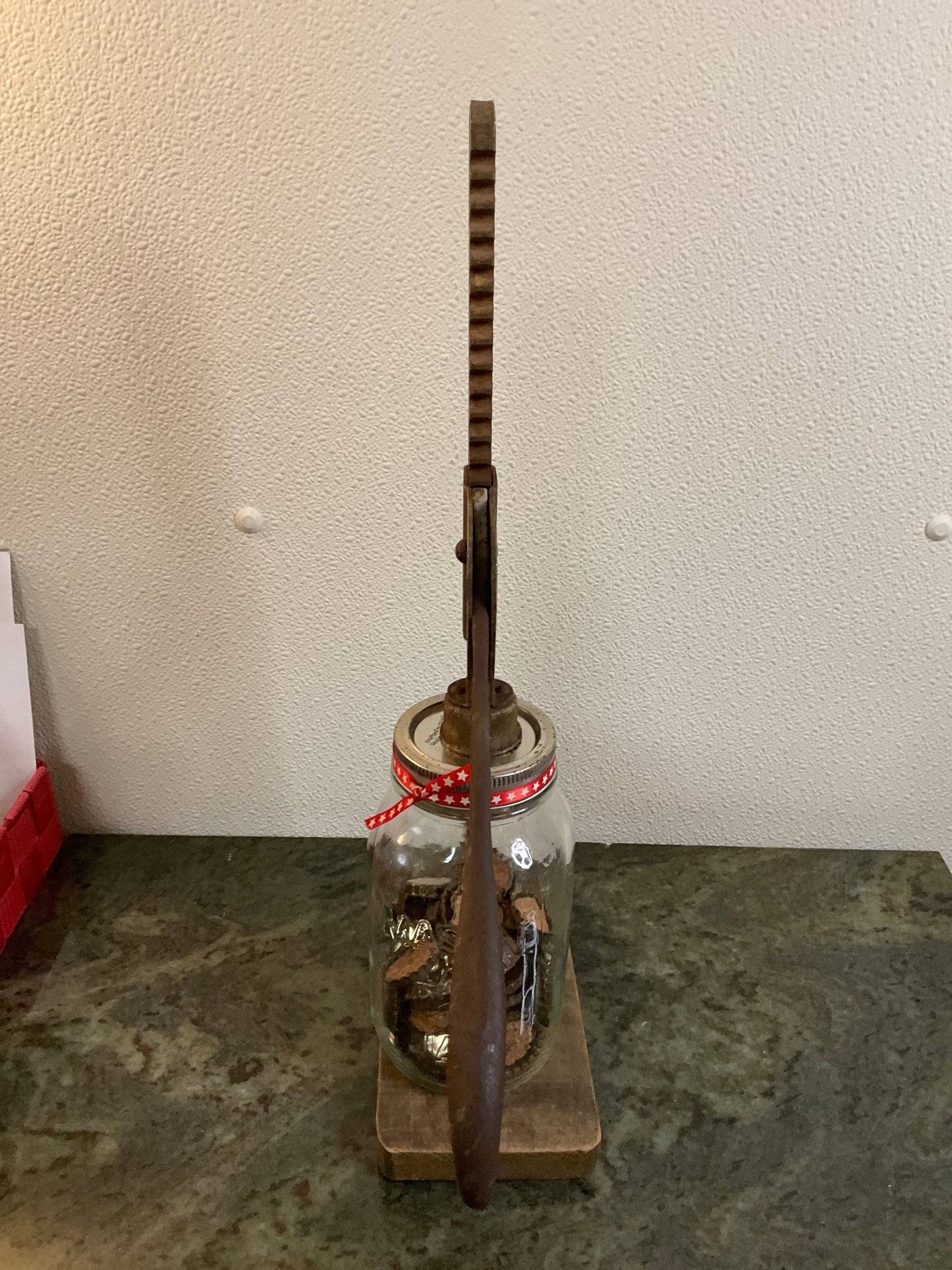 Antique Triumph Bottle Capper And Caps