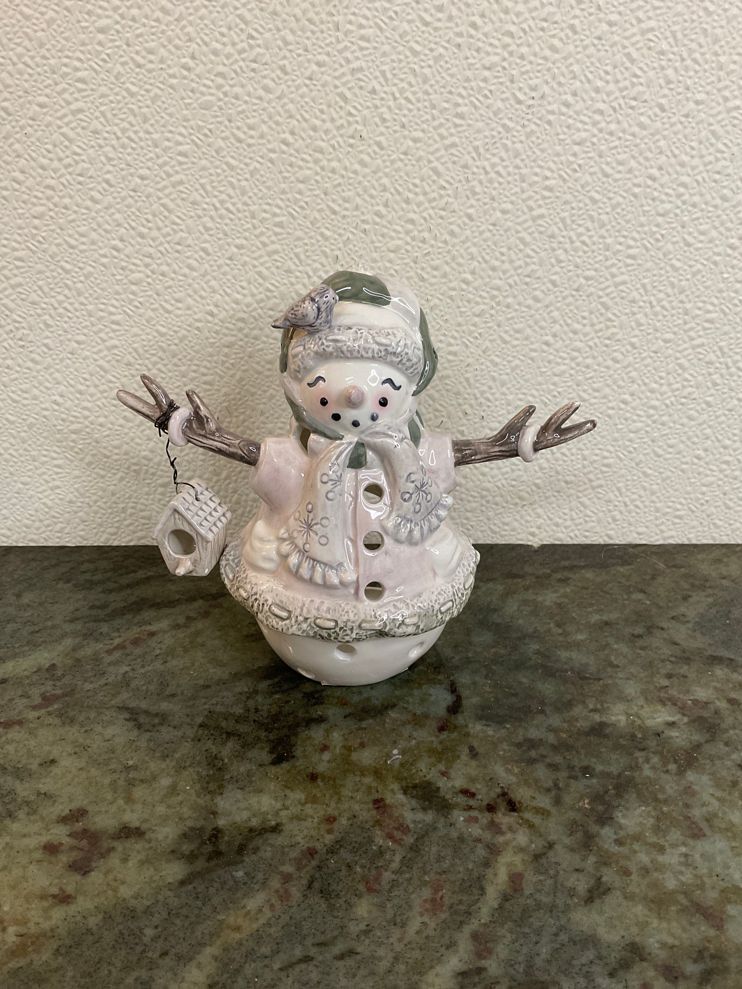 The Grand Snowman Birdie Tea Candle Holder