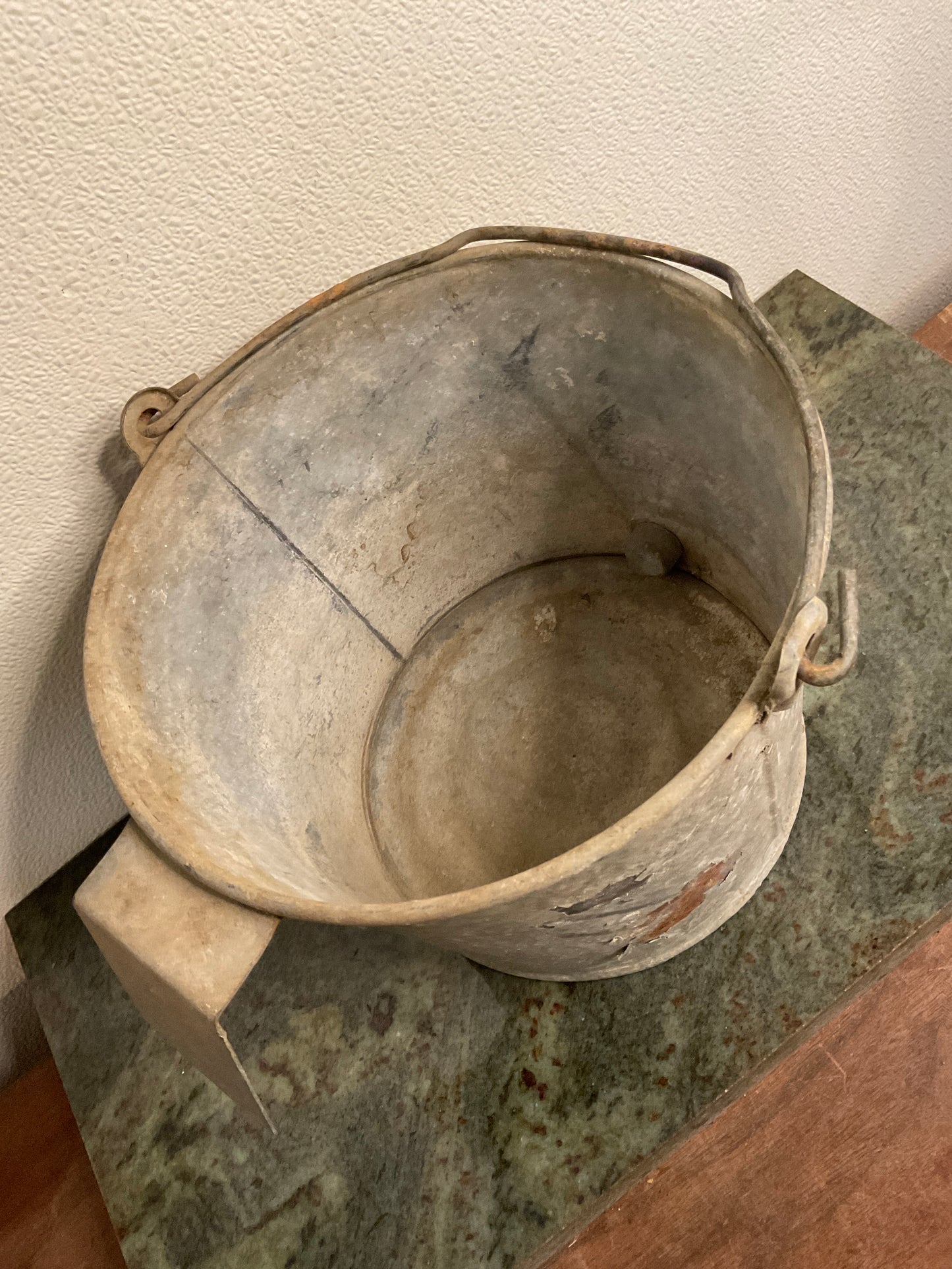 Vintage Galvanized Farm Bucket