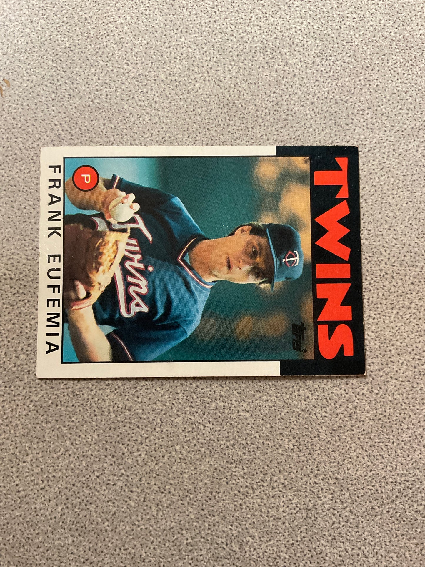 Baseball Card Frank Eufemia