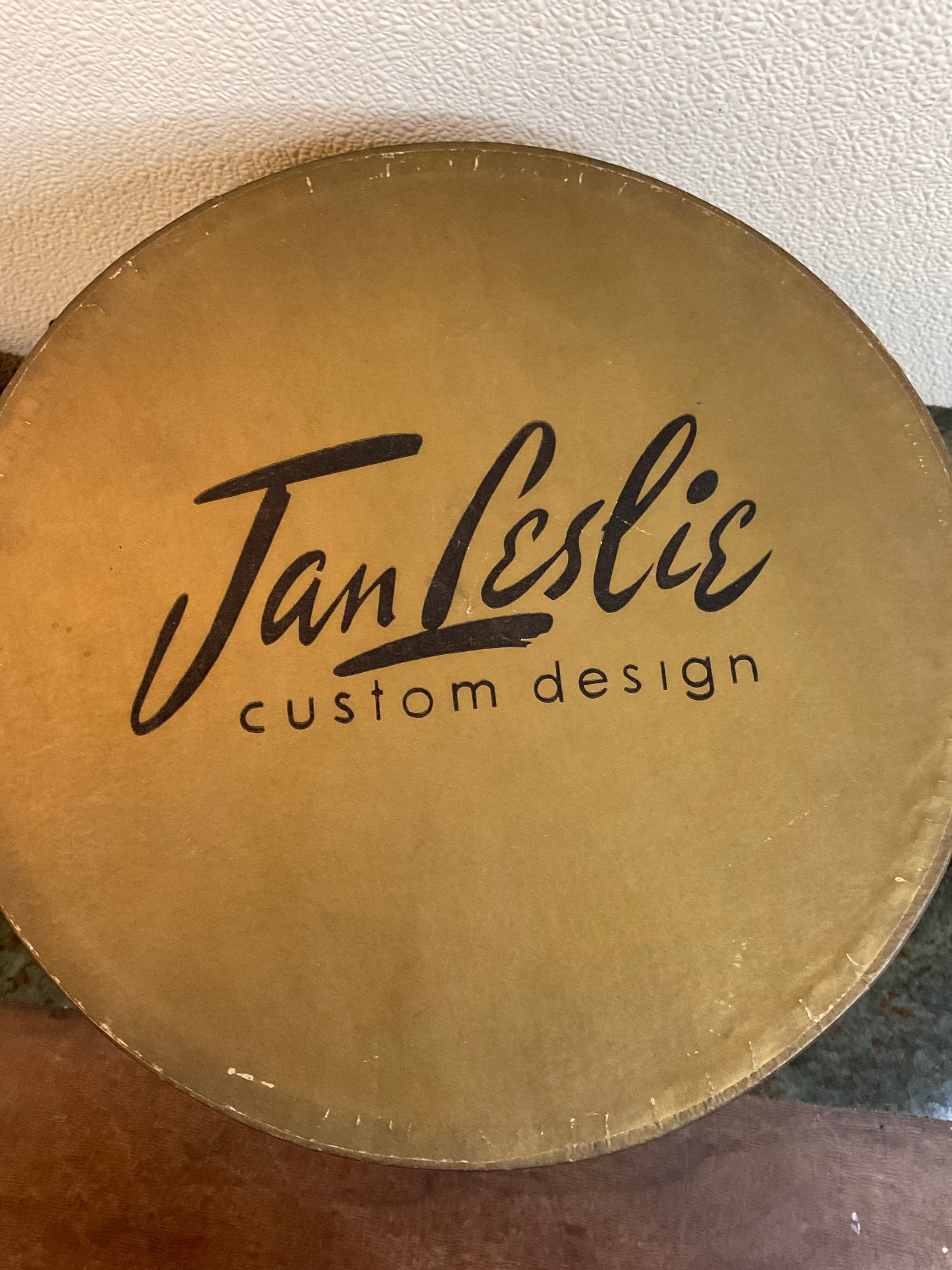 Vintage Jan Leslie Custom Design Hat Box