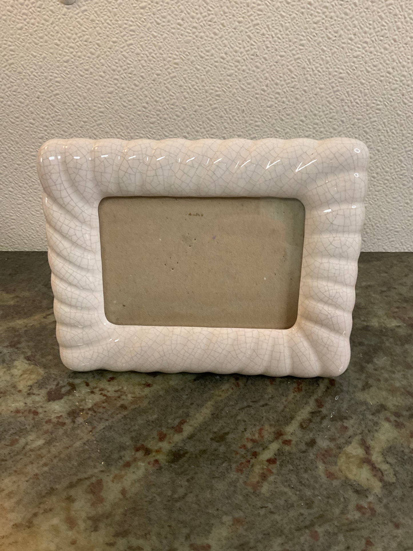 Hallmark 5x7 Ceramic Frame with Crackled Glaze