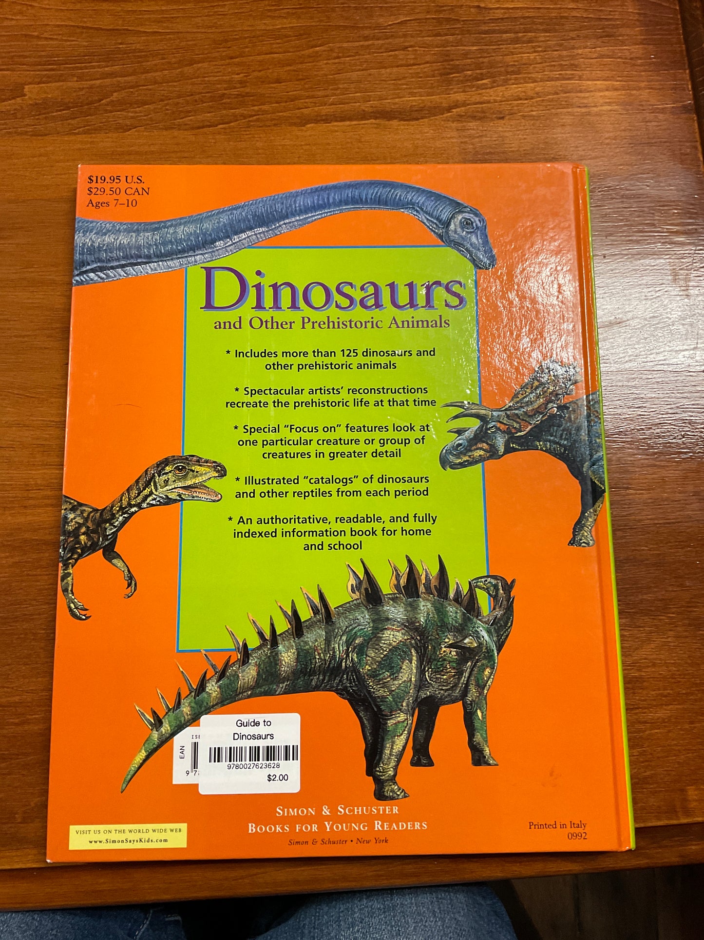 Simon & Schuster Children’s Guide to Dinosaurs and Other Prehistoric Animals